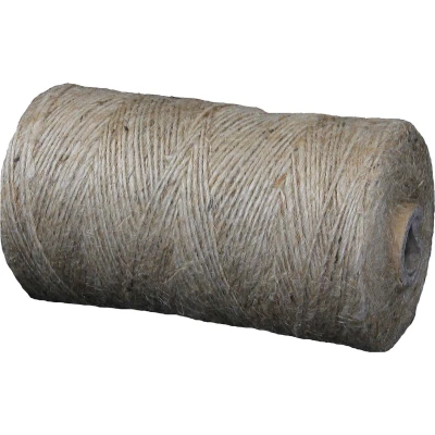 Afbeelding van Jute touw bindtouw 1 draads Ca 370gr Naturel Met kern