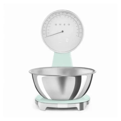 Afbeelding van Smeg KSF01PGWW Keukenweegschaal analoog/digitaal pastelgroen