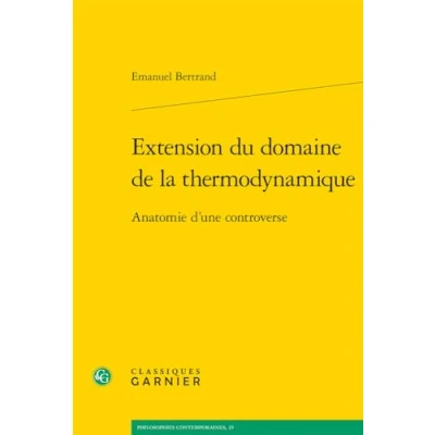 Afbeelding van Extension du domaine de la thermodynamique anatomie d&#039;une co