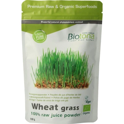 Afbeelding van Biotona Wheat Grass Raw Bio 150 gr