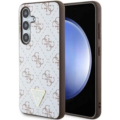 Afbeelding van Guess 4G Triangle Logo Back Case Geschikt voor Samsung Galaxy S24 Plus (S926) Wit