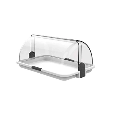 Afbeelding van Biesse L171 buffet vitrine broodtrommel met schuifdeksel brooddoos 38x26x17cm