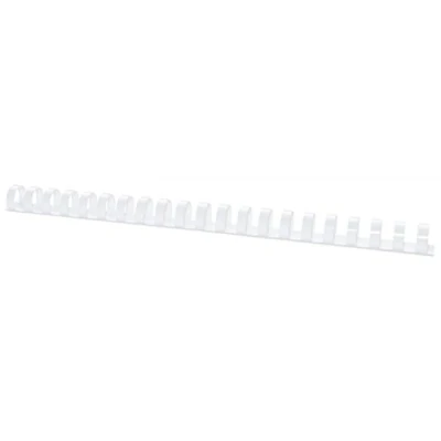 Afbeelding van Office Products Bindrug, A4, 16 mm (145 vel), 100 stuks, wit, Accessoires voor bindmachines, Wit