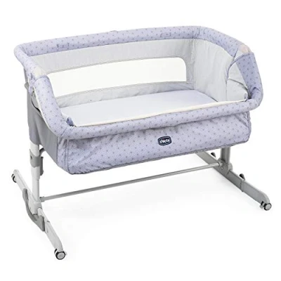 Afbeelding van Chicco Next2Me Co Sleeper Dream Babybed Wieg Aanschuifbed Inclusief Wiegmatras Silver