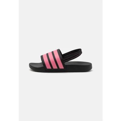 Afbeelding van adidas Performance Adilette Estrap Unisex Badslippers voor kinderen, Maat: 31, Core black/bliss pink Textiel/ synthetisch