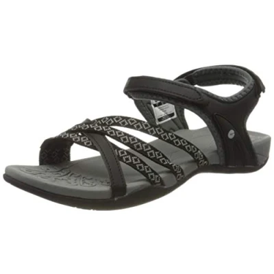 Afbeelding van HI TEC Savanna II Outdoorsandalen, Dames, Maat: 40, Black/charcoal Kunststof/ textiel
