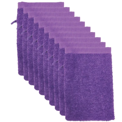 Afbeelding van 10x The One Towelling Washandje 15x21 Paars