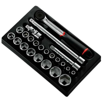 Image de FACOM MOD.S161 36PB module douilles métriques à 6 pans 1/2 23 pièces