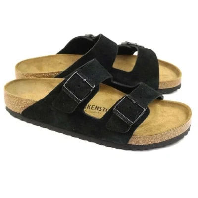 Afbeelding van Birkenstock Arizona Suede Sandalen Zwart EU 40 Man