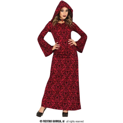 Afbeelding van Fiestas Guirca Red hooded witch dames (M)