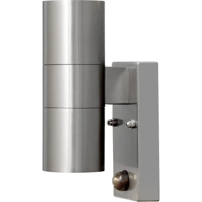 Afbeelding van Konstsmide Modena 7542 000 Buitenlamp met bewegingsmelder (wand) Halogeen GU10 70 W RVS