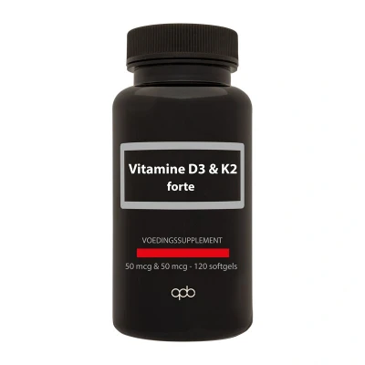 Afbeelding van Vitamine D3 &amp; K2 120 softgels