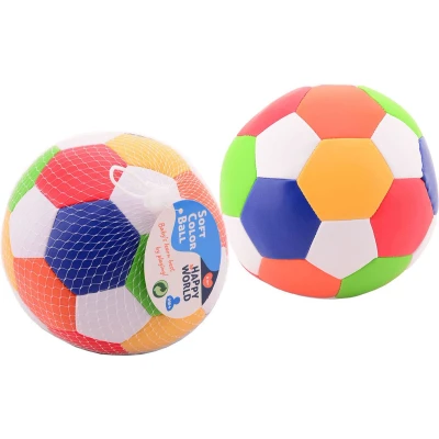 Afbeelding van Johntoy Happy World Zachte Bal, 15cm