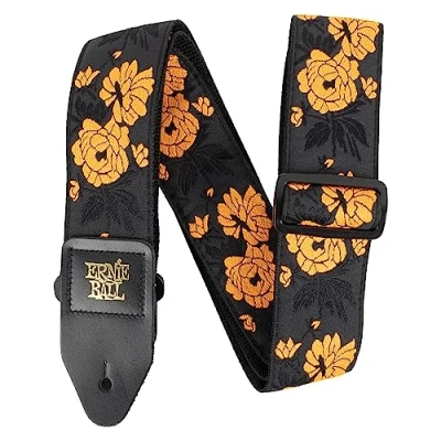 Afbeelding van Ernie Ball Jacquard Tangerine Rose Gitaarband