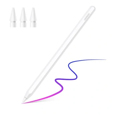 Image de UGREEN Stylet Tactile Magnétique Charge sans Fil Rejet de Paume Détection d&#039;Inclinaison Pencil Haute Précision Compatible avec iPad Pro 12,9/11 Pouces 2018 2022 Air 4/5 10 mini 6