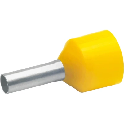 Afbeelding van Klauke 43512 Adereindhulzen 6 mm² Deels geïsoleerd Geel 100 stuk(s)