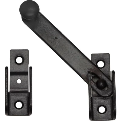 Afbeelding van Wovar Luikoverslag Zwart 120 x 60 mm Valslot