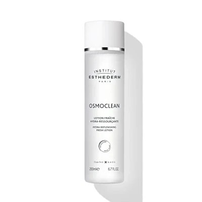 Afbeelding van Esthederm Institute Osmoclean Hydro regenererende frisse lotion make up remover, zorgt voor comfort en hydratatie zonder uitspoelen alle huidtypes 200 ml fles
