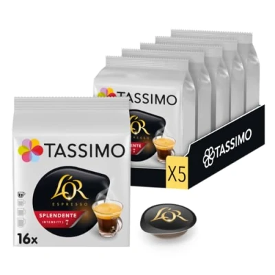 Image de Tassimo Café Espresso Splendente L&#039;OR, 80 unités