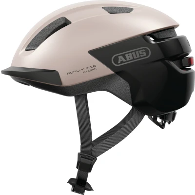 Afbeelding van Abus Purl Y Ace Fietshelm NTA gecertificeerd met LED lampje Champagne Gold