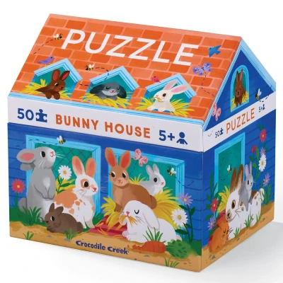 Afbeelding van Crocodile creek puzzel konijnenhok 50st