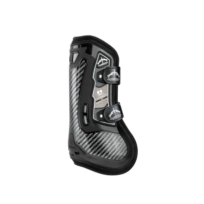 Image de Veredus Protèges Tendons Carbon Gel Absolute Velcro Straps Front Noir L