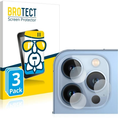 Afbeelding van BROTECT Screenprotector voor Apple iPhone 13 Pro Max (ALLEEN Camera Lens) Folie Beschermfolie Beschermglas transparant (3 Stuks)
