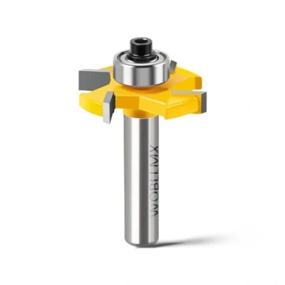 Afbeelding van WOBLLMX Schijfgroeffrees, 8 mm, lengte 3 4 tanden, hardmetalen lemmet, duurzaam en scherp voor houtbewerkingsgereedschap