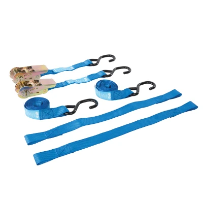 Afbeelding van Silverline 4 delige motorfiets spanbanden set Vermogen 350 kg, capaciteit 700 kg