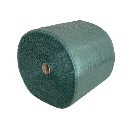 Afbeelding van Kortpack Gerecyclede luchtkussenfolie 50cm x 100mtr 50my 2 rollen Zeegroen Noppenfolie Bubbeltjesplastic (055.0203)