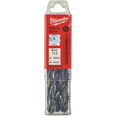 Afbeelding van MILWAUKEE 4932363544 HSS R metaalboor DIN 338 11x142mm (5 st.)