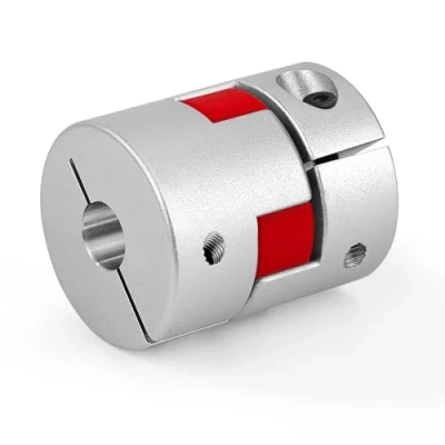 Afbeelding van D25 L30 Arbre D&#039;Accouplement Prune, Pince Flexible Coupleur En Alliage D&#039;Aluminium, Connecteur Moteur Pas à CNC (6 x 6.35 mm)