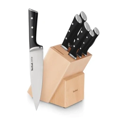 Afbeelding van Tefal Ice Force Messenset 7 delig RVS Incl. messenblok