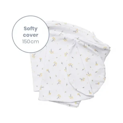 Afbeelding van Doomoo Softy Flower Yellow Voedingskussenhoes SC S34