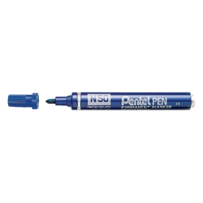 Image de Pentel Marqueur permanent N50, pointe ogive, bleu