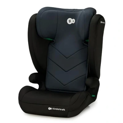 Afbeelding van Kinderkraft i SPARK 2 in 1 autostoel voor 100 150 cm kinderen R129 Size norm H GUARD &amp; SPS lichtgewicht (4,5 kg) eenvoudige installatie met 3 puntsgordel afneembare rugleuning oudere verstelbare hoofdsteun Zwart