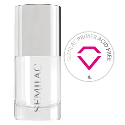 Afbeelding van Semilac Zuurvrije primer voor gelnagellak en acrylnagels, professionele kwaliteit ontvetter perfecte manicure of pedicure, eenvoudig aan te brengen, 7 ml