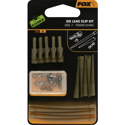 Afbeelding van Fox Edges Zig Lead Clip Kit Trans Khaki Size 7