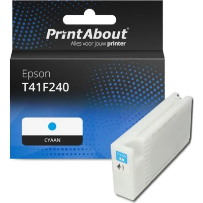 Afbeelding van Huismerk Epson T41F240 Inktcartridge Cyaan Hoge capaciteit
