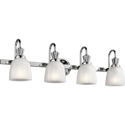 Afbeelding van LED wandlamp Cora voor das badkamer, 4 lamps