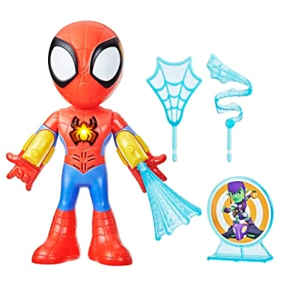 Afbeelding van Spidey en zijn buitengewone vrienden, elektronische spidey, 25 cm figuur, kleuterspeelgoed vanaf 3 jaar