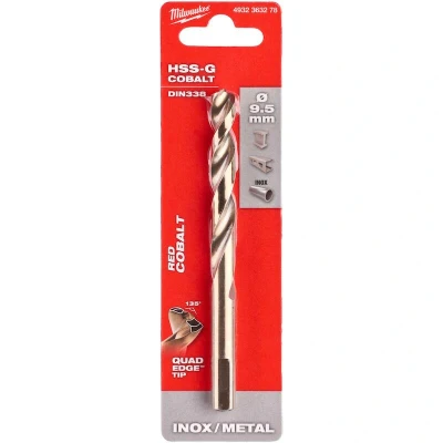 Afbeelding van MILWAUKEE 4932363278 HSS G Cobalt metaalboor DIN 338 9,5x125mm