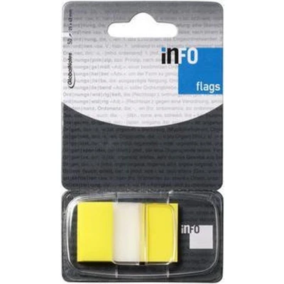Afbeelding van Info flags 25x43mm geel blister � 50 stuks