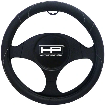 Afbeelding van HP Autozubehör Stuurwielhoes (Ø x h) 39 cm 4 Polyurethaan (PU) Zwart 37