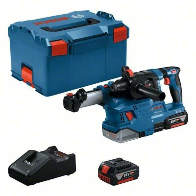 Afbeelding van Bosch Professional GBH 18V 22 Accu Combihamer SDS+ 1,9J incl. Stofafzuiging 4.0Ah in L Boxx 0611924003