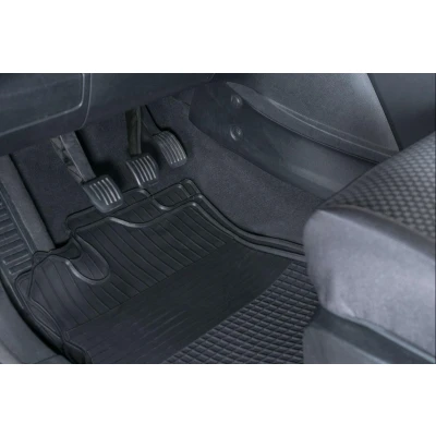 Afbeelding van WALSER Easyfit 28016 Vloermatset Rubber voor en achter 4 Zwart Universeel geschikt