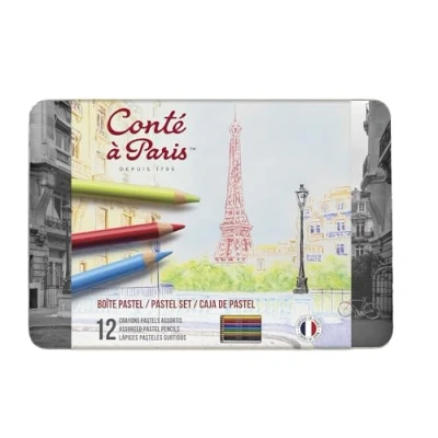 Image de CONTE A PARIS Assortiment de 12 Crayons Pastels