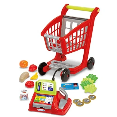 Afbeelding van Ecoiffier 100% Winkelwagen Boodschappen Kassa