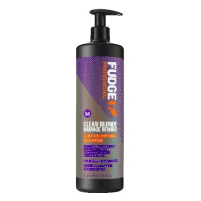 Afbeelding van Fudge Clean Blonde Damage Rewind Violet Toning Zilver Shampoo 1000ml