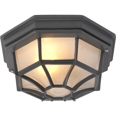 Afbeelding van QAZQA Landelijke plafondlamp donkergrijs 26,5 IP44 Bri